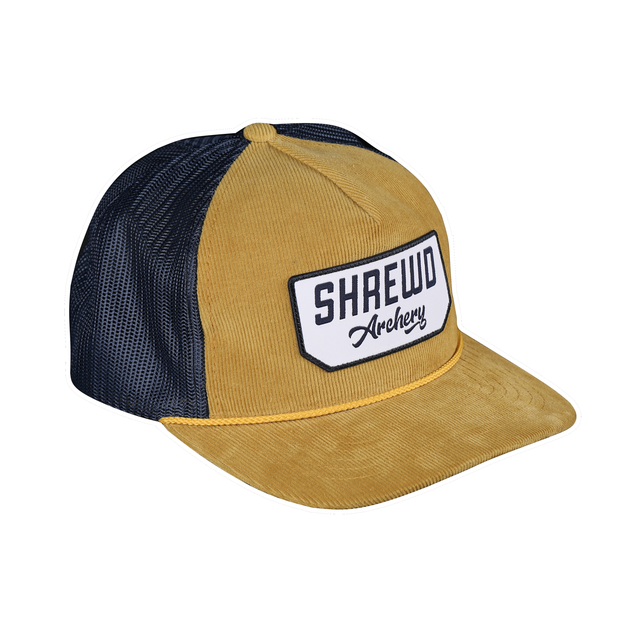 Script Hat - Gold/Navy