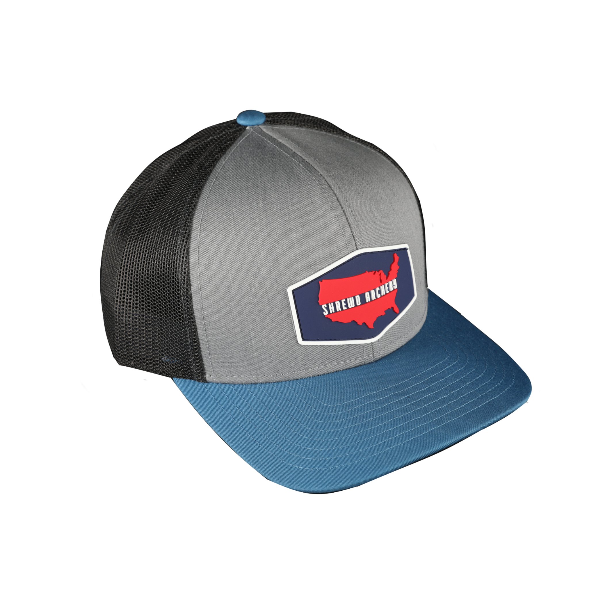 Patriot Patch Hat - Heather Grey / Blue