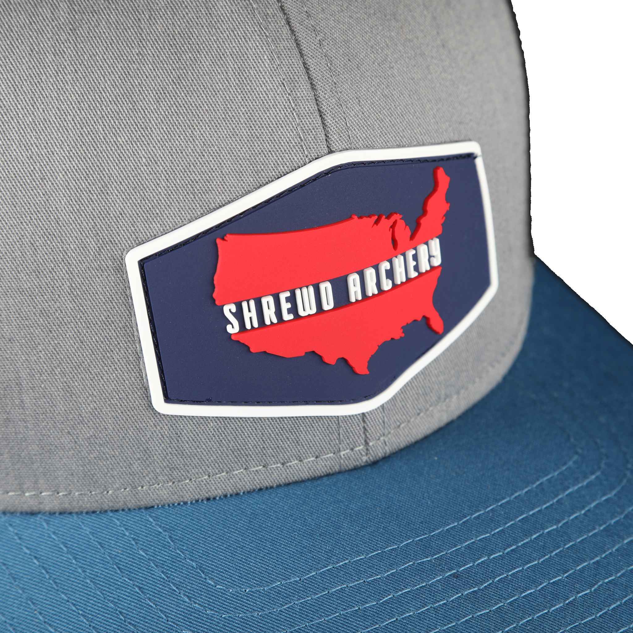 Patriot Patch Hat - Heather Grey / Blue