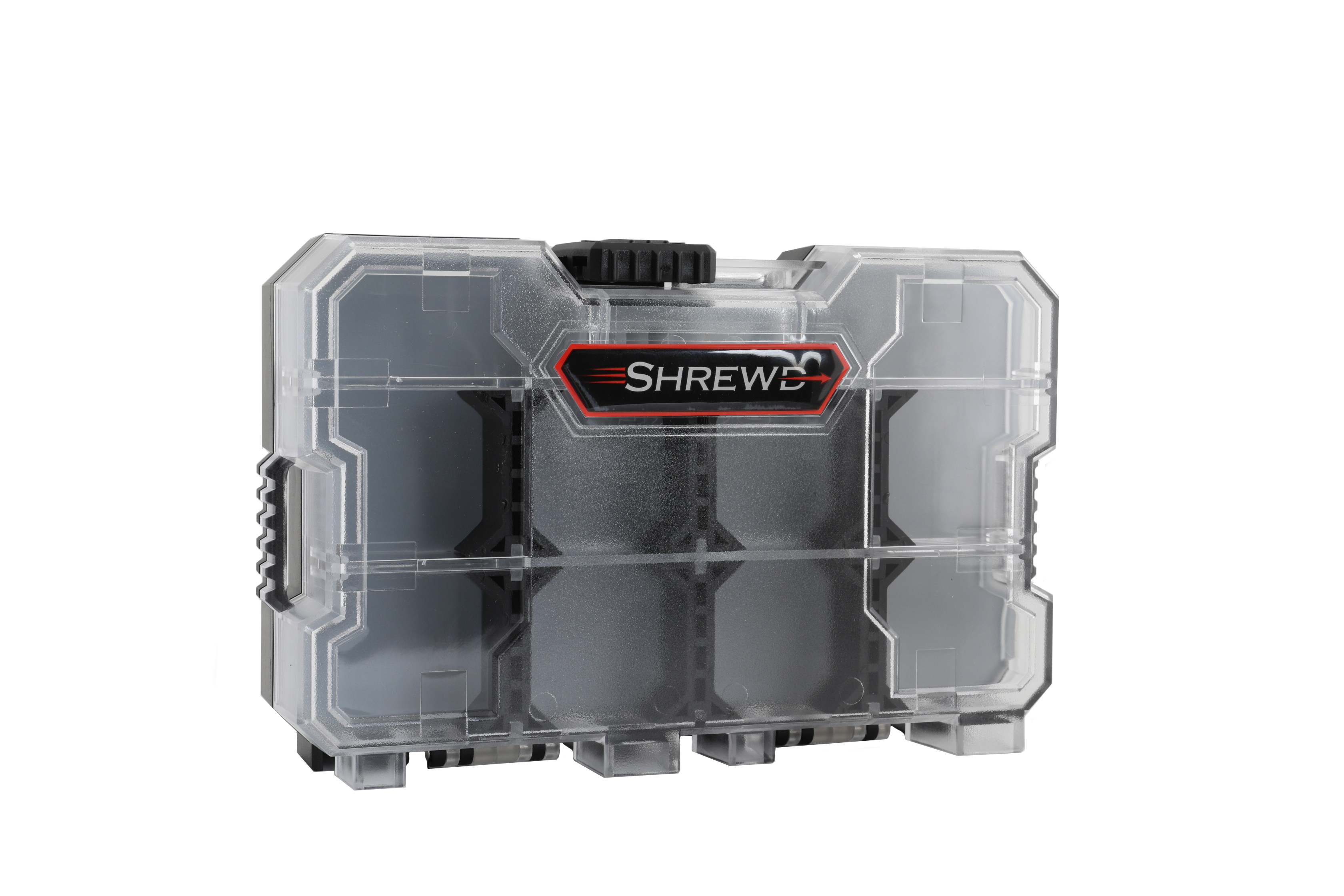 6 in. Waterproof Storage Bin - 6-Compartment Small Parts Organize