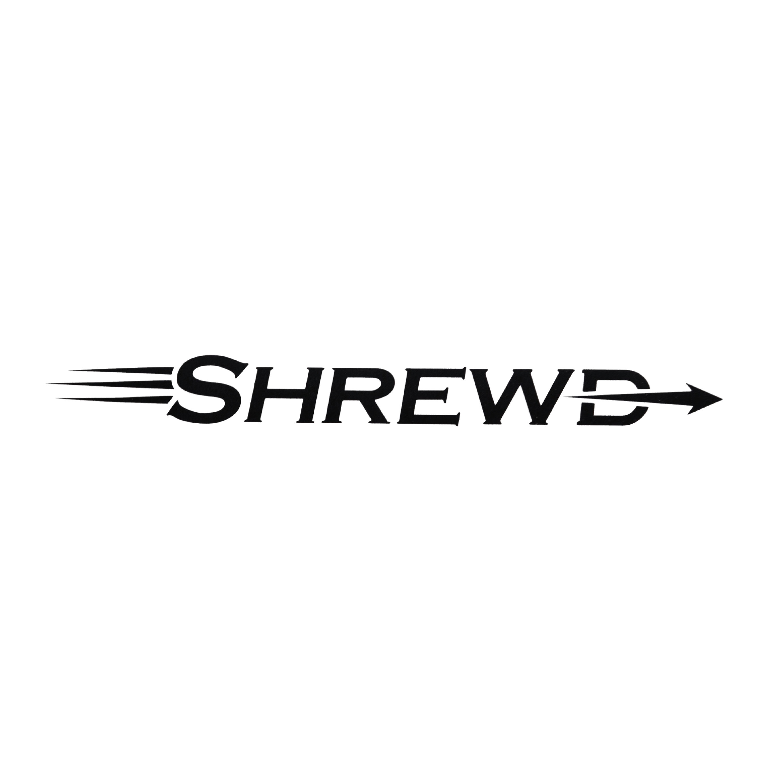SHREWD DECAL - MATTE BLACK